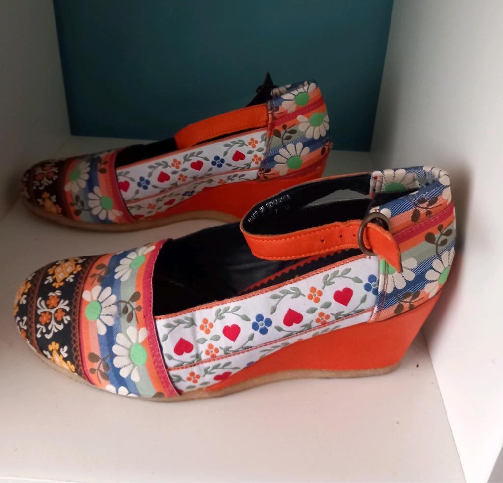 Super mooie kleurrijke Clarks multicolor schoenen mt 41, Ophalen of Verzenden, Zo goed als nieuw, Overige kleuren, Ballerina's