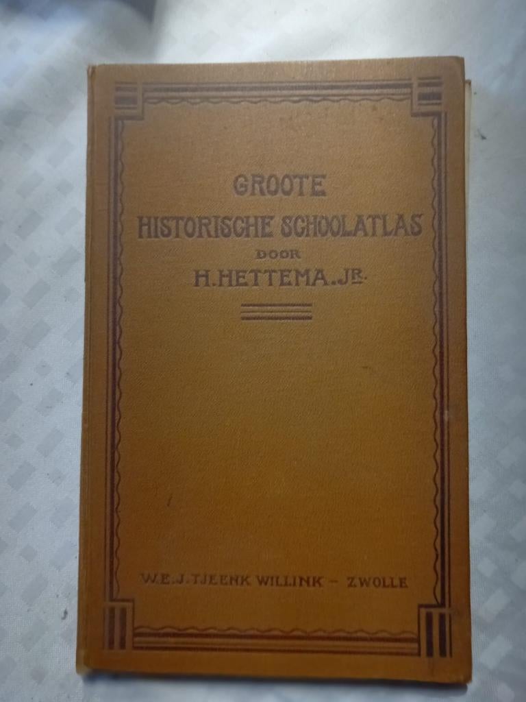 Groote Historische Schoolatlas - H. Hettema Jr., Boeken, Atlassen en Landkaarten, Gelezen, Overige atlassen, Ophalen of Verzenden