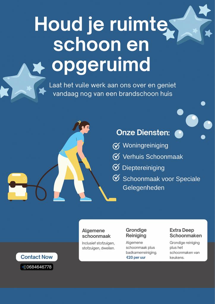Betrouwbare schoonmaakster zaandam. direct inzetbaar, Vanaf 3 jaar, Overige vormen