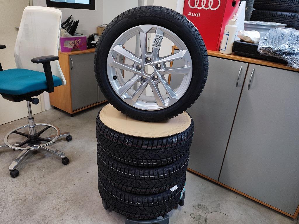 Audi A3 winter set 17 inch velgen+ winterbanden 205/50R17, Ophalen, Banden en Velgen, Nieuw, 17 inch