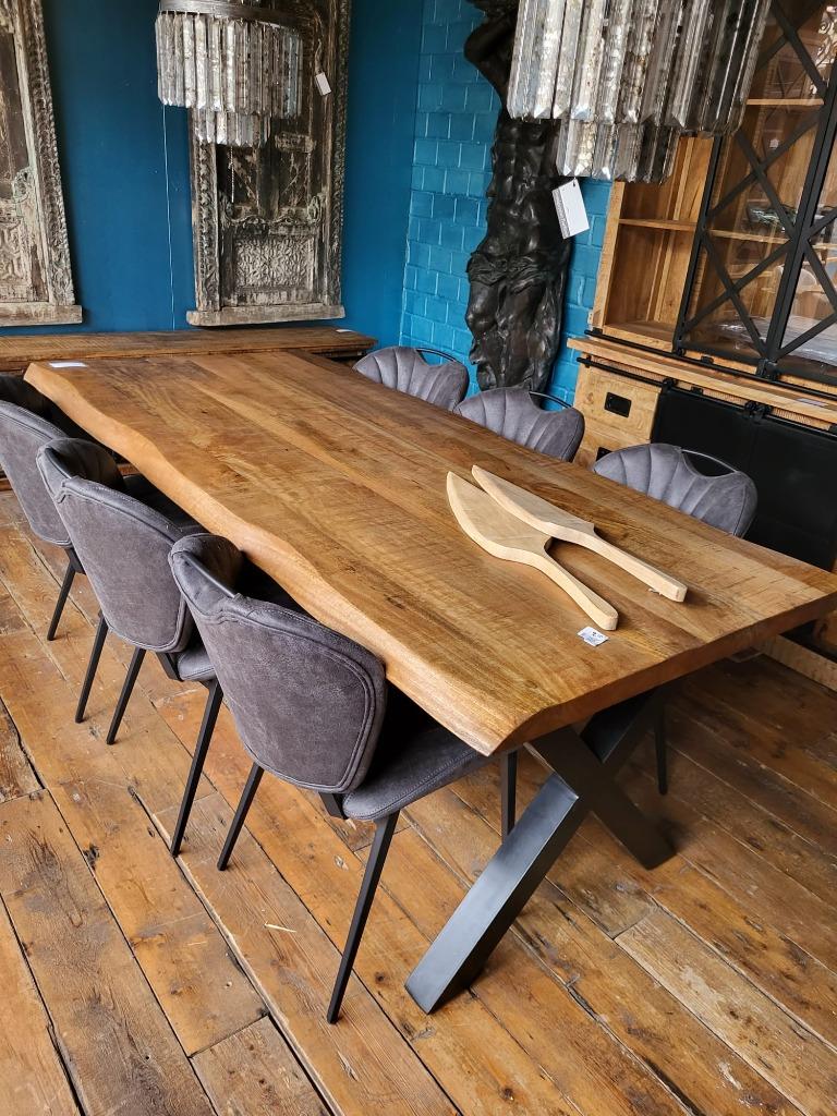 Mango eettafels, verschillende afmetingen, Overige houtsoorten, Nieuw, Ophalen of Verzenden, Vijf personen of meer