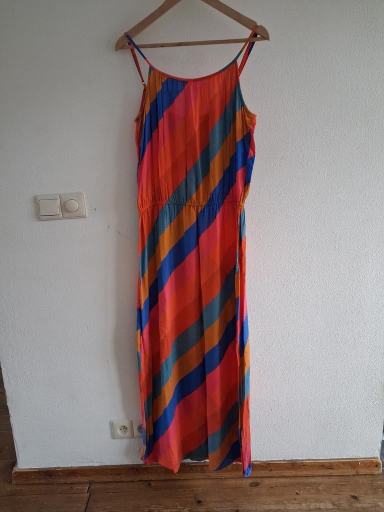 CYELL zomerjurk met spaghettibandjes, maat M, Ophalen of Verzenden, Zo goed als nieuw, Maat 38/40 (M), Onder de knie