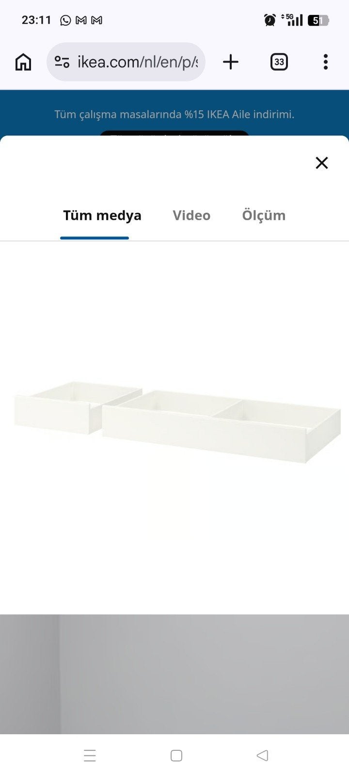 Ikea SONGESAND, Ophalen of Verzenden, Nieuw