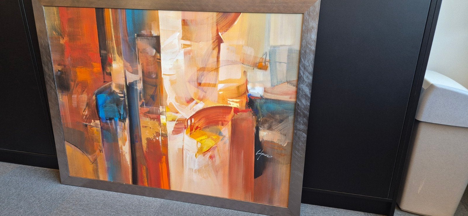 Schilderij van Wilfred Lang, Ophalen
