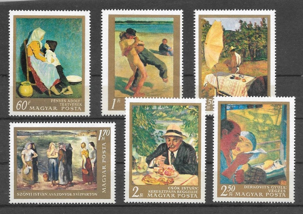 Hongarije 1967  Schilderijen, Verzenden, Postfris