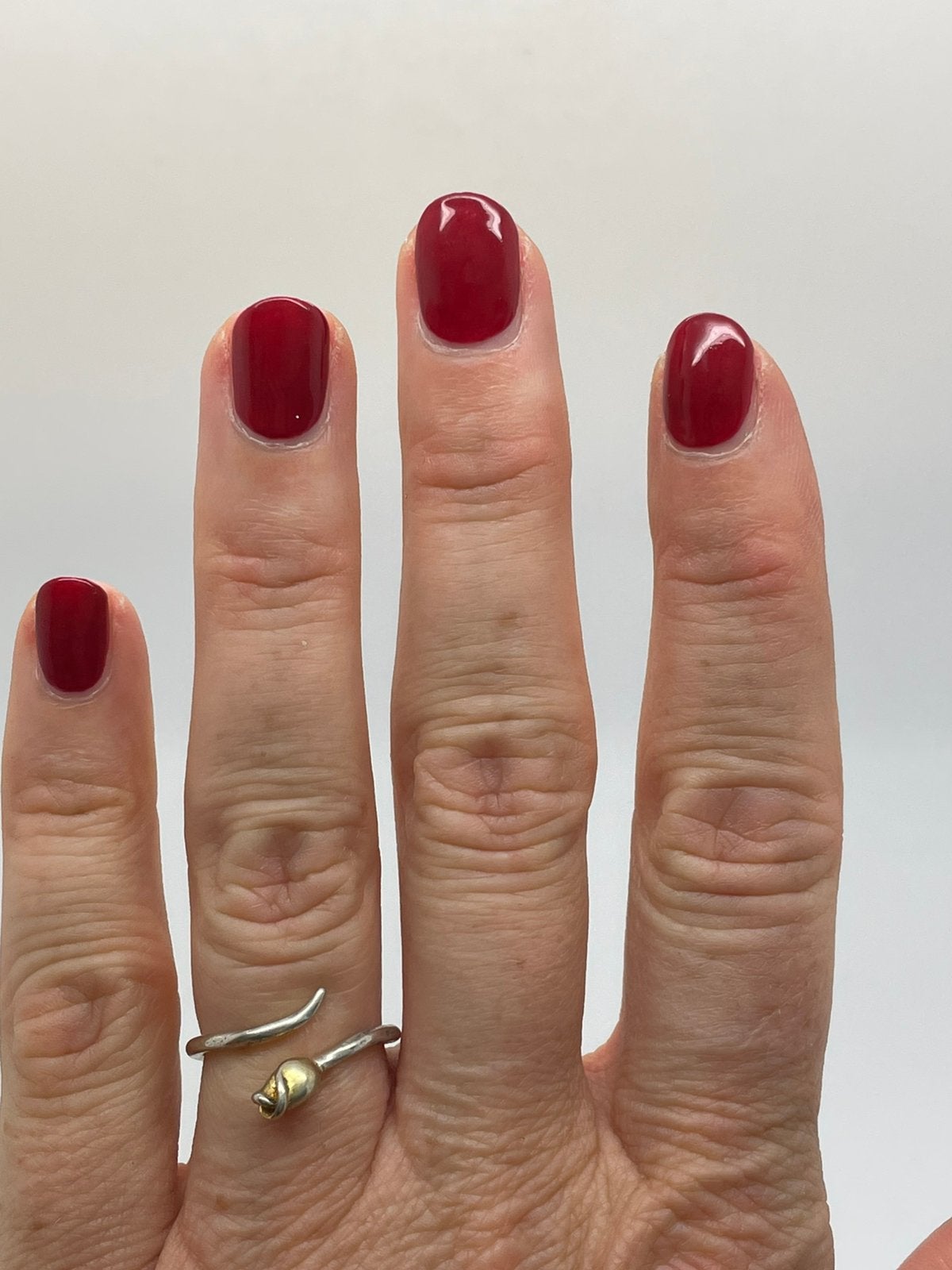 G284 Prachtige zilveren ring tulp maat 16,5, Sieraden, Tassen en Uiterlijk, Nieuw, Ophalen of Verzenden, Kleiner dan 17, X