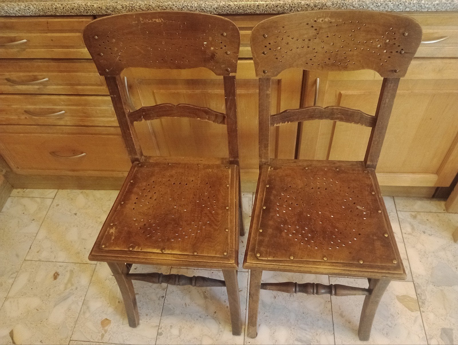 Antieke Luterma stoelen - set van 2, Antiek en Kunst, Ophalen