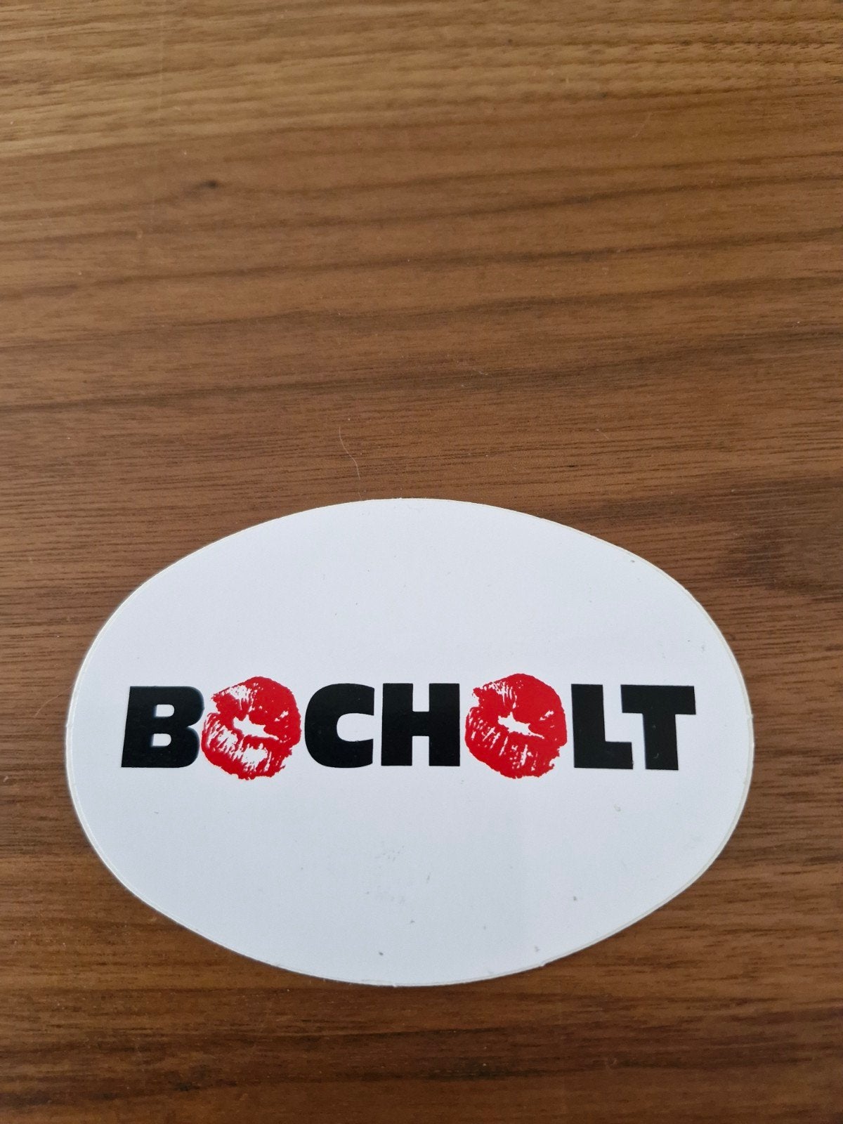 10536 Bocholt kusmond sticker, Verzamelen, Ophalen of Verzenden, Zo goed als nieuw, Overige typen