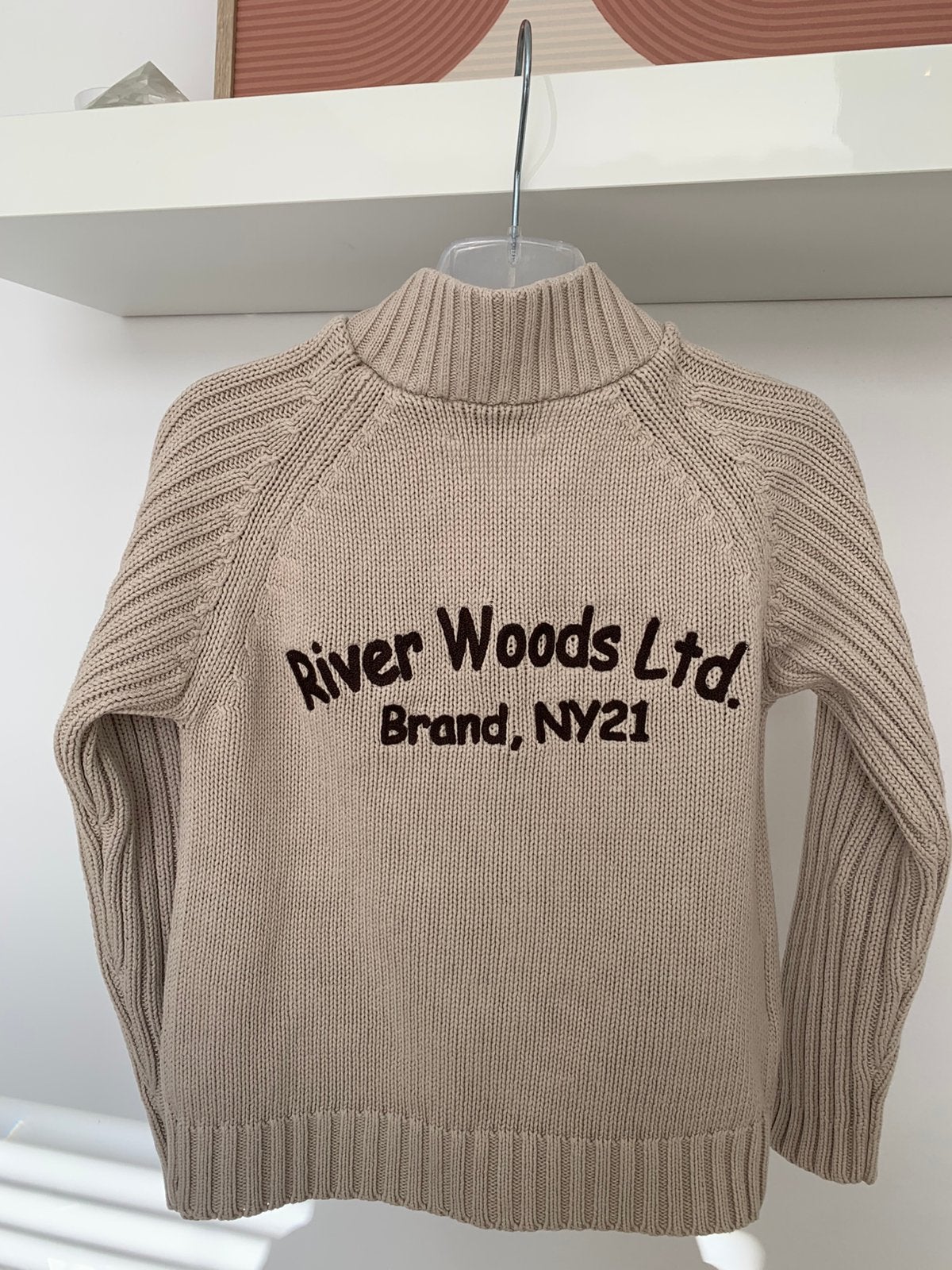 Zandkleurig meisjes vesje van River Woods maat 7/8 jaar., Ophalen of Verzenden, Nieuw, Meisje, Trui of Vest