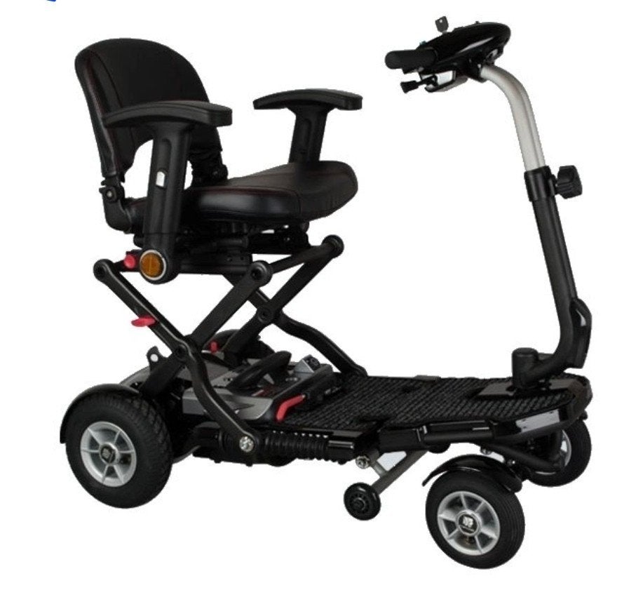 Bobby Brio Carbon opvouwbare scootmobiel S19FC, Ophalen, Zo goed als nieuw, Mango, 10 km/u of minder