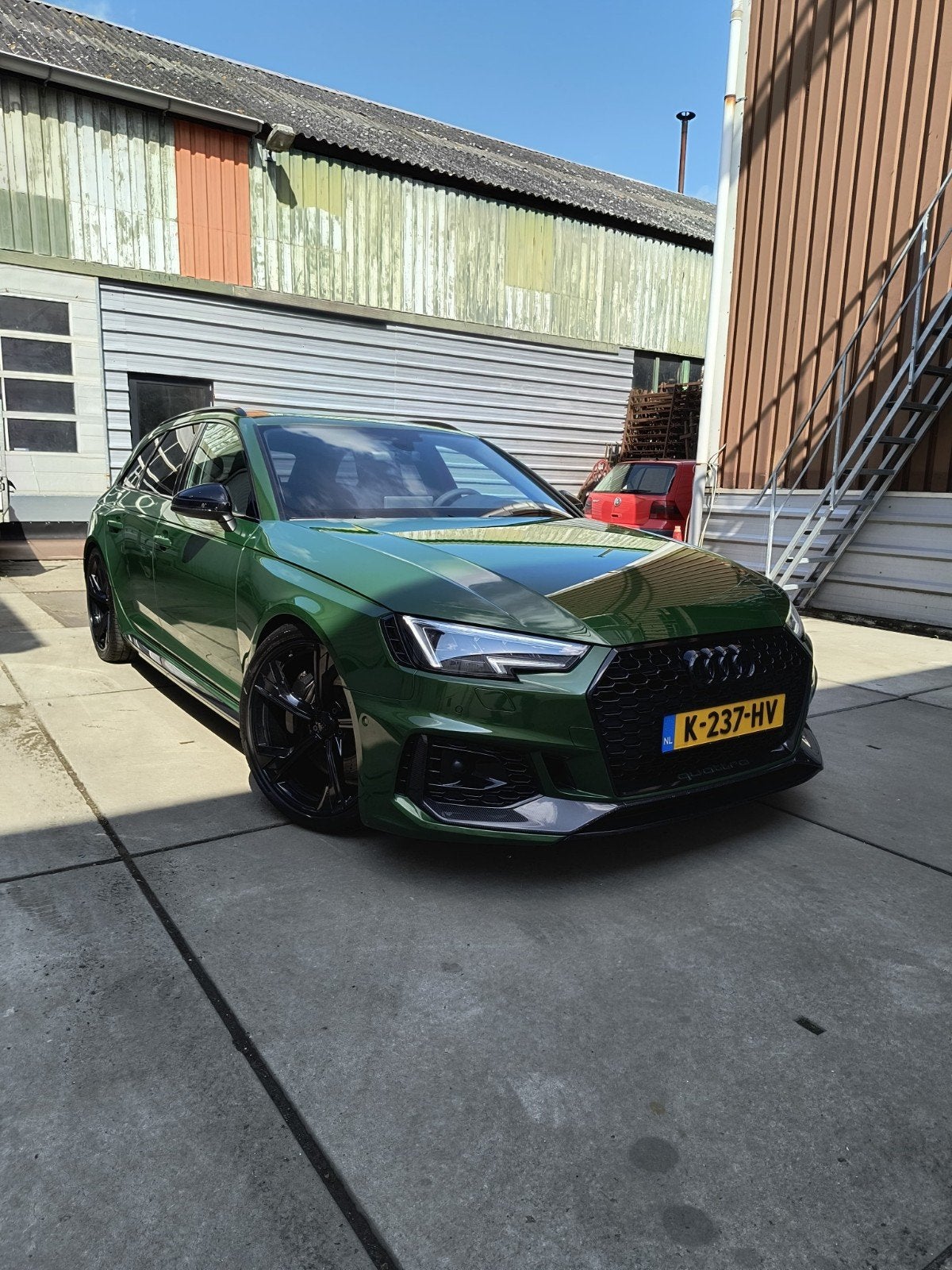 Audi RS4 | Gepolijst | Nieuw sch. + bl. voor | Nieuwe banden, Auto's, Audi, Automaat, 1730 kg, Zwart, Stationwagon