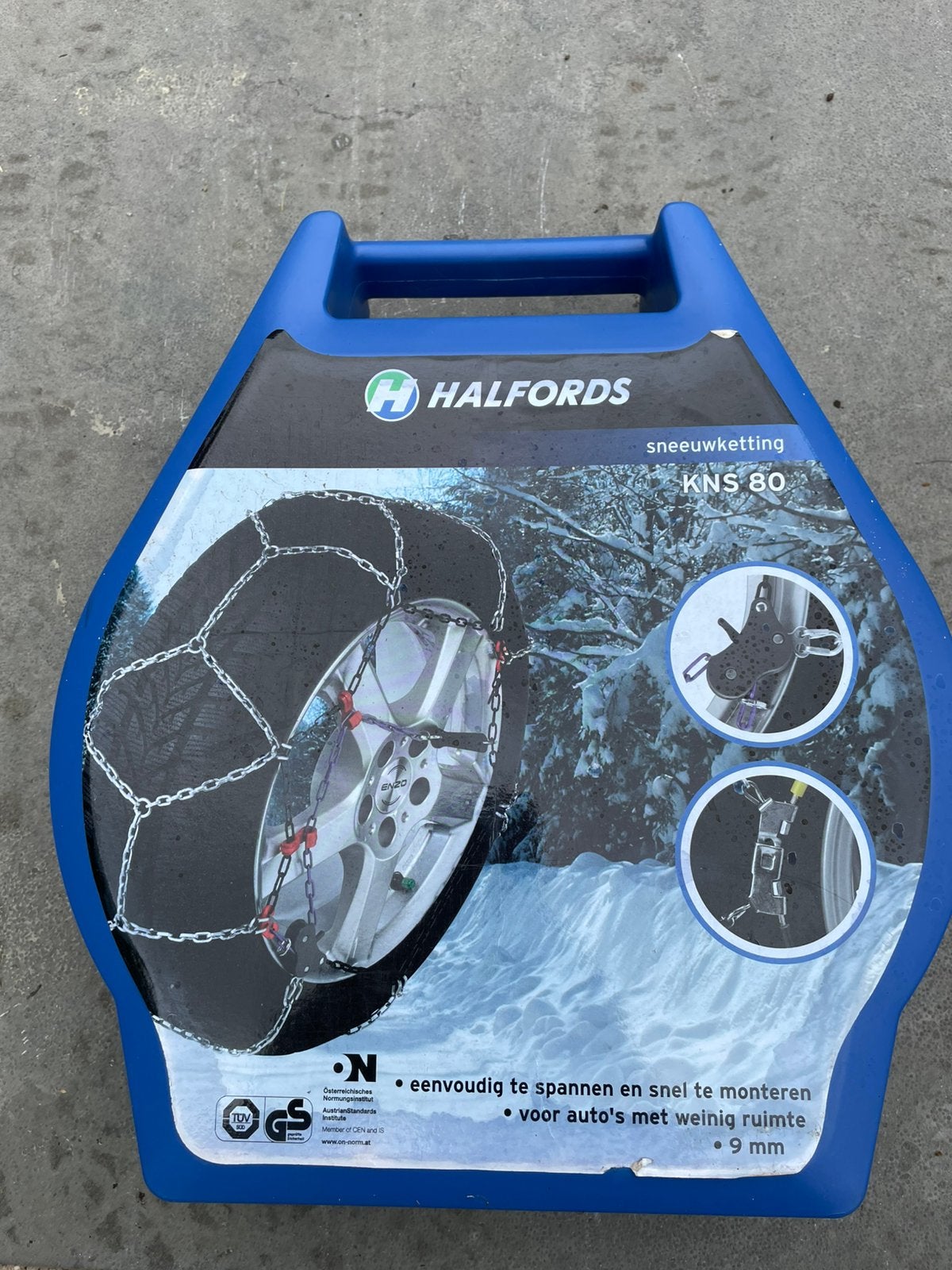 Halfords sneeuwkettingen KNS 80, Ophalen, Nieuw