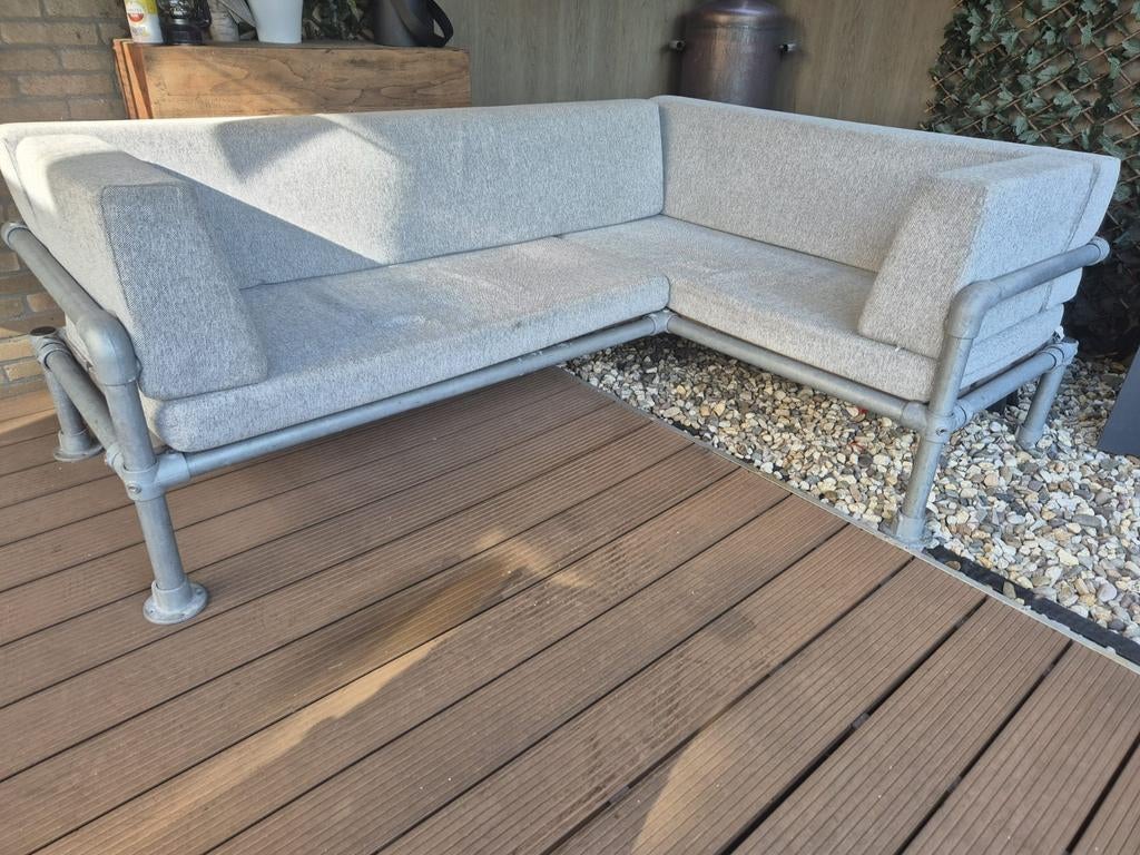 Lounge set. Steigerbuis met kussens, Tuin en Terras, Ophalen of Verzenden, Gebruikt, Kunststof