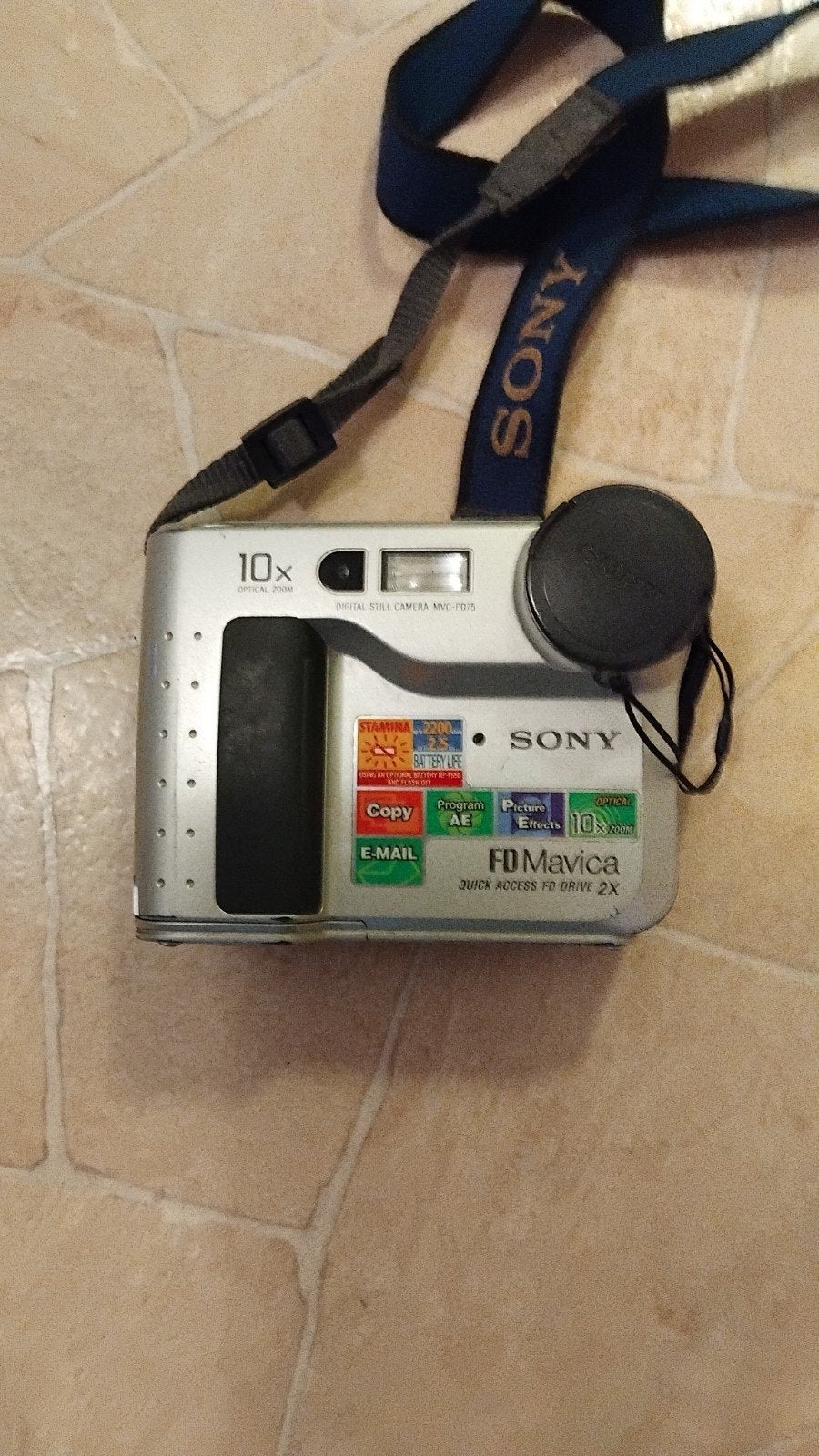SONY FD MAVICA MVC -FD 75, Ophalen of Verzenden, Zo goed als nieuw, Sony