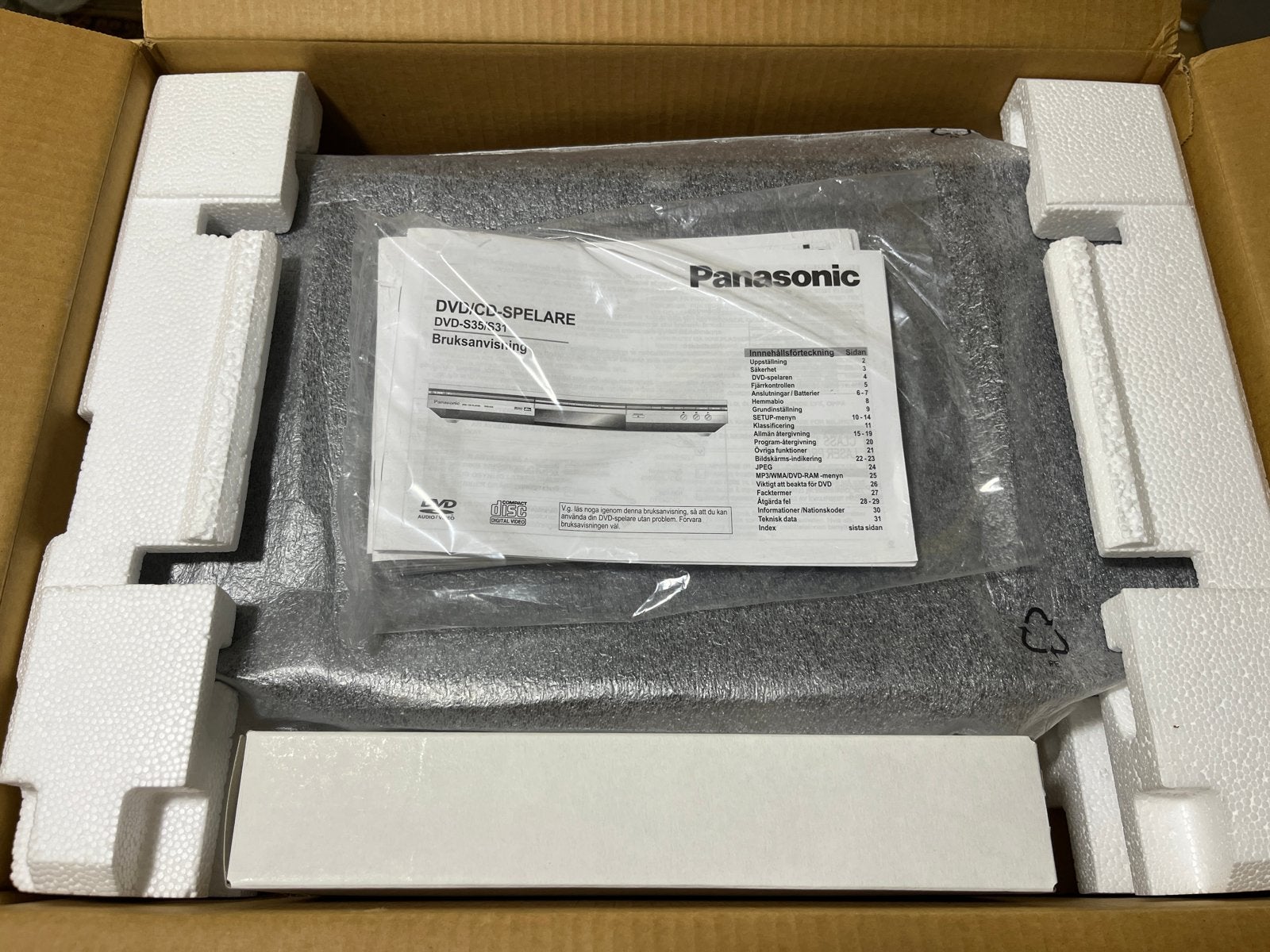 Nieuwe Panasonic DVD-S35 DVD/CD-speler, Ophalen of Verzenden, Nieuw, Dvd-speler, Panasonic
