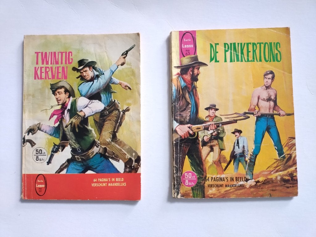 24 x LASSO (Uitgeverij Nooitgedacht), Boeken, Gelezen, Diverse auteurs, Ophalen of Verzenden, Meerdere stripboeken