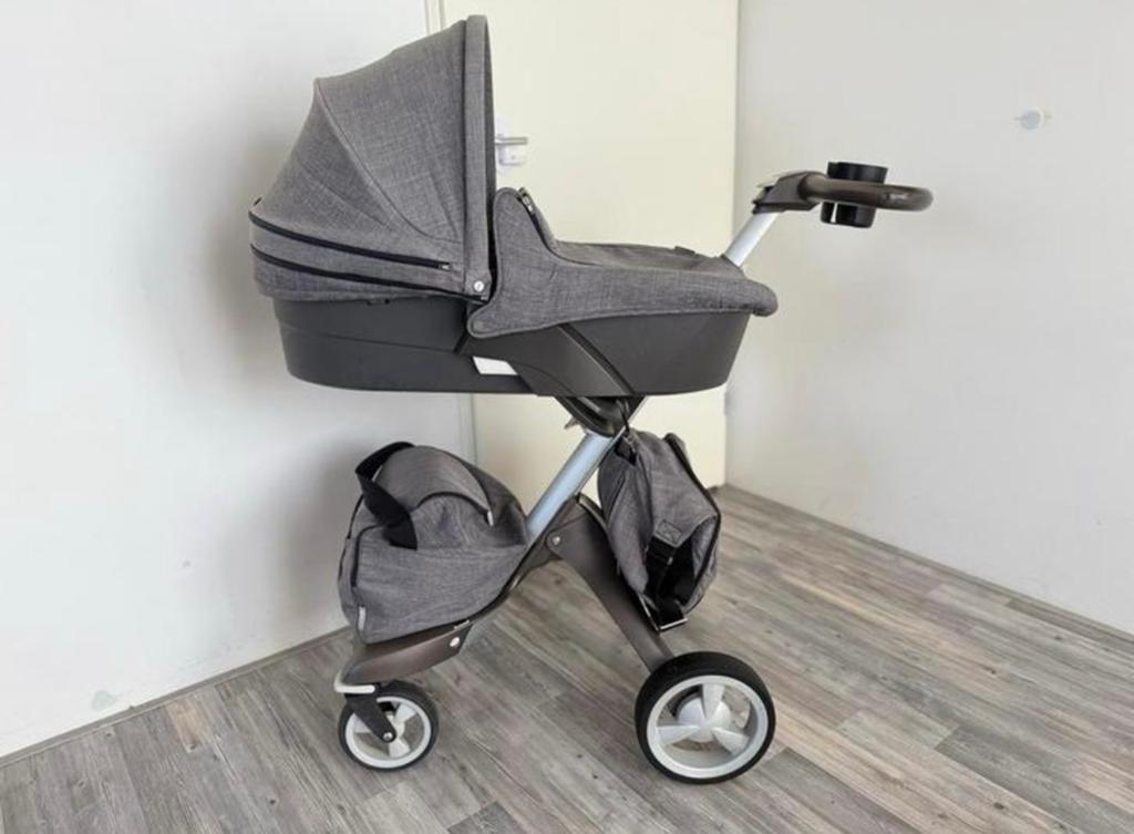 Stokke Xplory X Combiwagen met reiswieg en buggytas, Zo goed als nieuw, Combiwagen, Met reiswieg, Ophalen