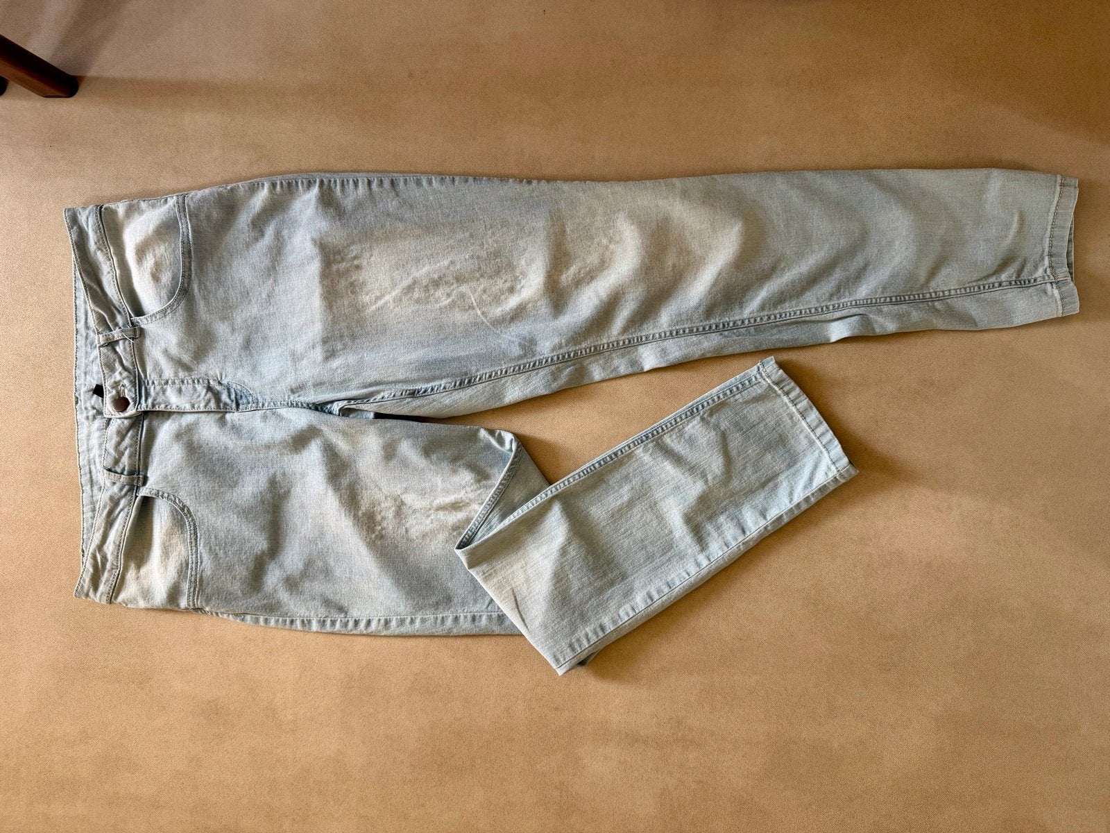 Hema jeans maat 44, lichtblauw, Ophalen of Verzenden, Gedragen, Blauw, W33 - W36 (confectie 42/44)