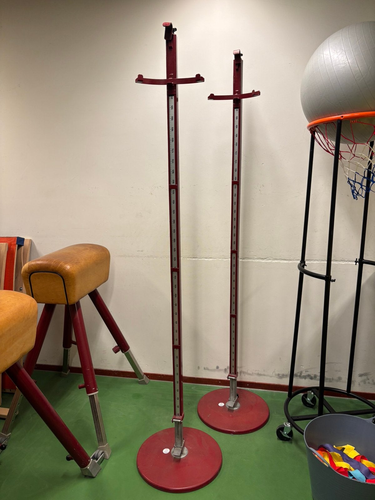 2 Korfbalpalen Janssen & Fritsen, Sport en Fitness, Ophalen of Verzenden, Zo goed als nieuw, Korf of Paal
