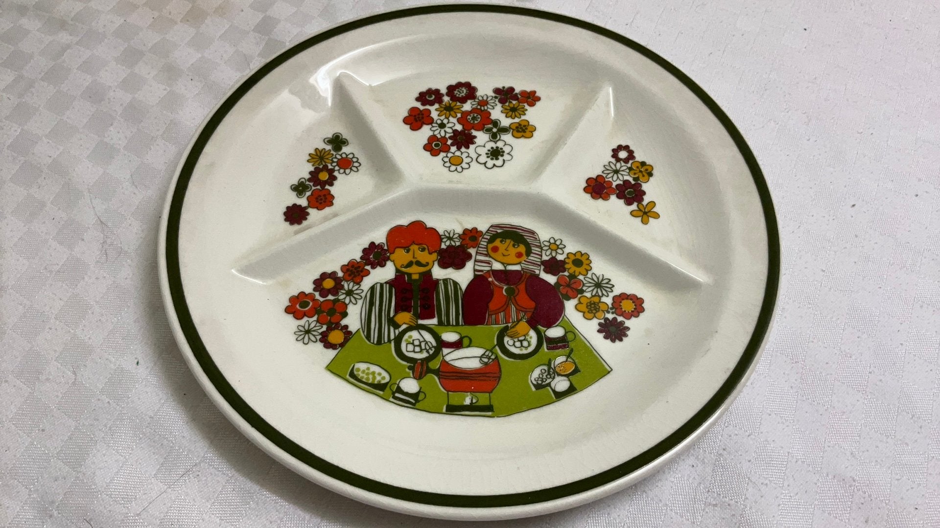 Turi design folklore, hapjesbord, Noorwegen, brocante, Huis en Inrichting, Keuken | Servies, Ophalen of Verzenden, Zo goed als nieuw
