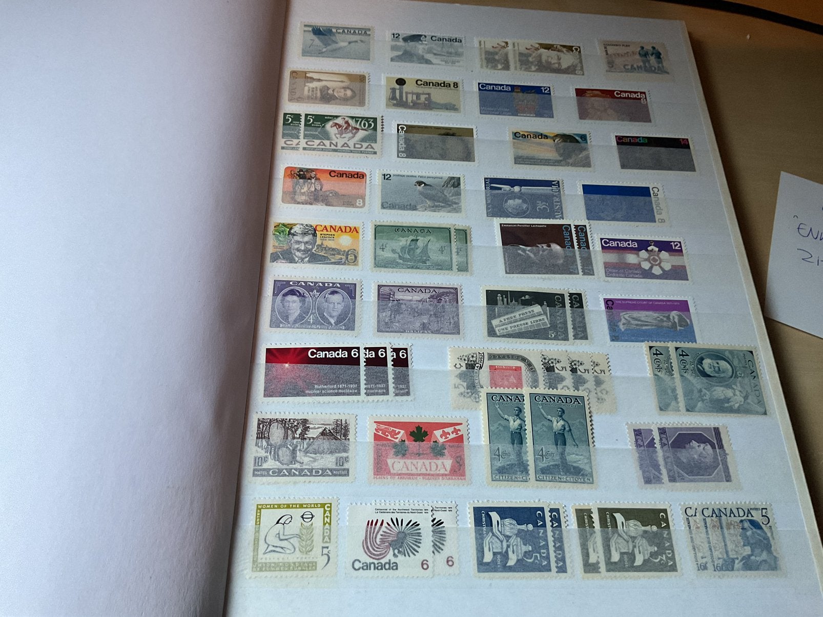 Stockboek Canada, Australie, Nw Zeeland postfris. Lees, Postzegels en Munten, Postzegels | Volle albums en Verzamelingen, Ophalen of Verzenden