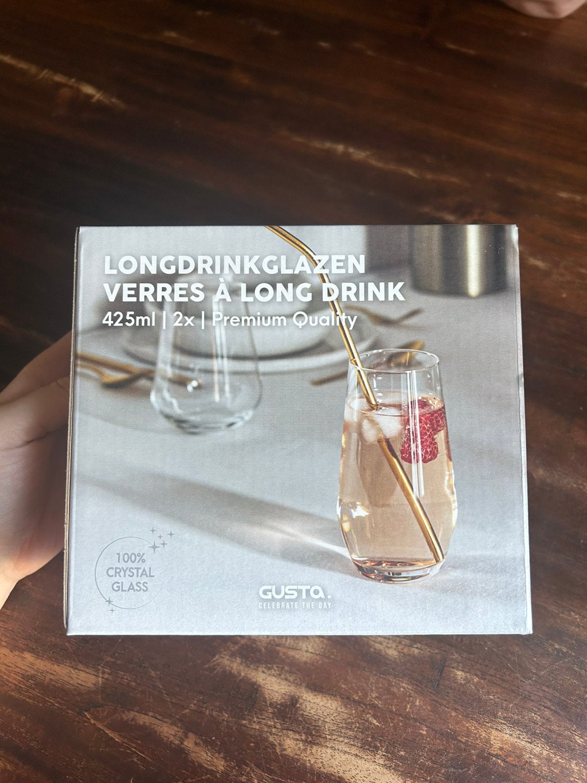 Longdrinkglazen van Gusta, 425 ml, Ophalen, Glas of Glazen, Overige stijlen, Glas