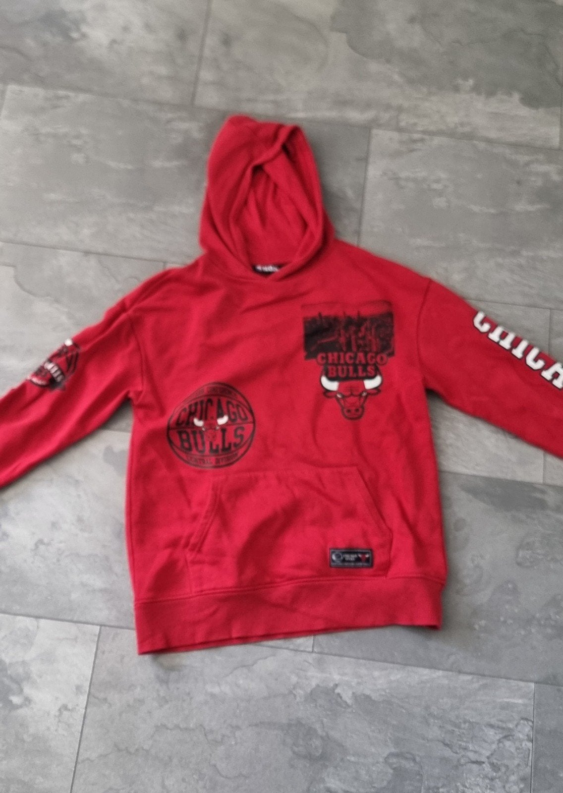 NBA Chicago Bulls Hoodie - Rood (11-12 jaar), Ophalen, Gebruikt, Trui of Vest, NBA