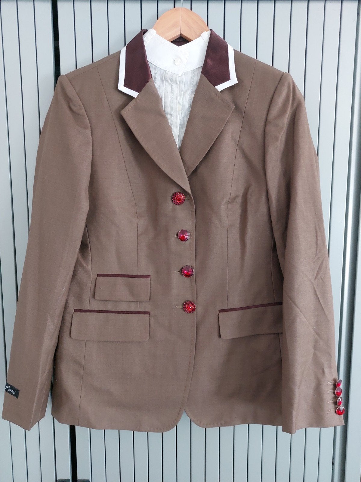 Wedstrijdjasje Horsea maat 38 bruin, Ophalen of Verzenden, Dressuur, Bovenkleding