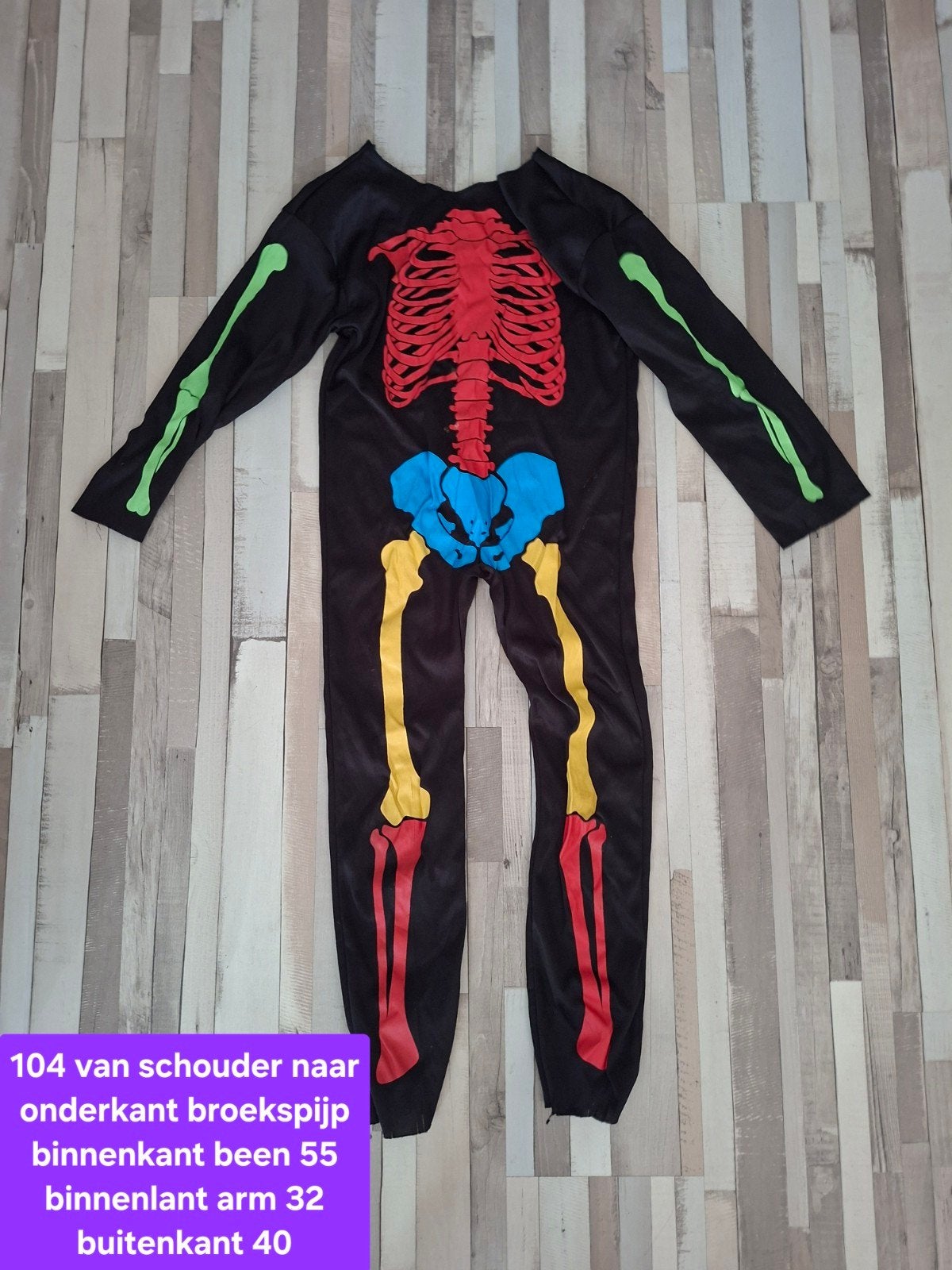 2 Verkleedsets Unisex: Skelet en Dokter, Kinderen en Baby's, Ophalen of Verzenden, Gebruikt, 110 t/m 116, Jongen of Meisje