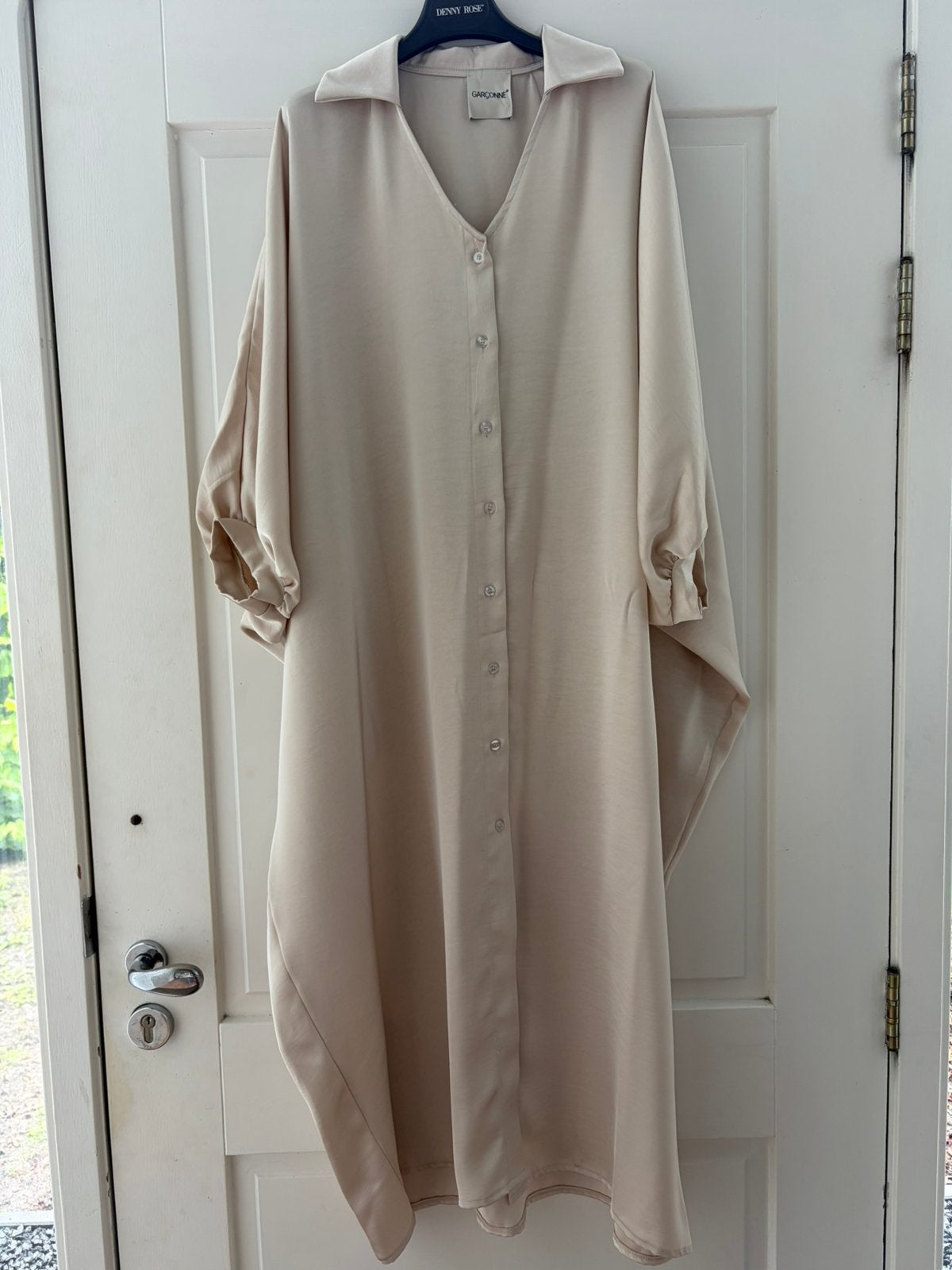 GARCONNE lange kaftanjurk champagne-kleurig mt TU, Kleding | Dames, -, Verzenden, Nieuw, Garconne