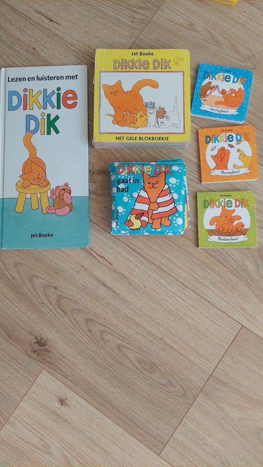 6x Dikkie Dik, Boeken, Jet Boeke, Ophalen, Gelezen, Uitklap-, Voel- of Ontdekboek