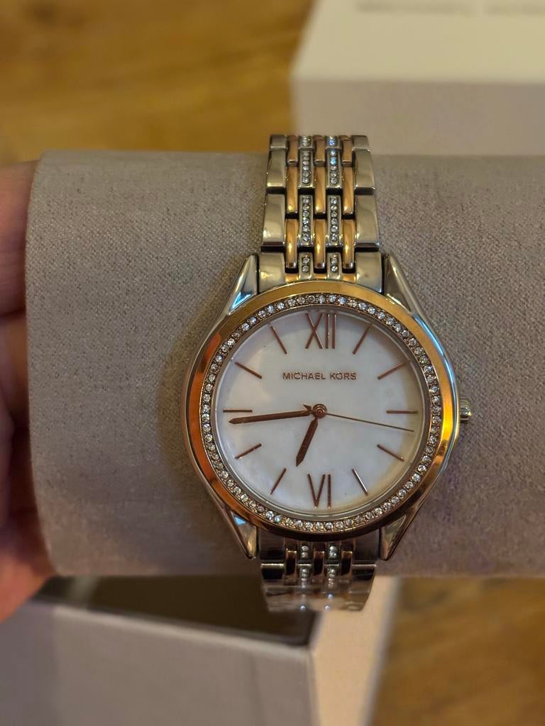 Nieuw Michael Kors horloge - Ongebruikt met strass, Overige merken, Staal, Polshorloge, Nieuw