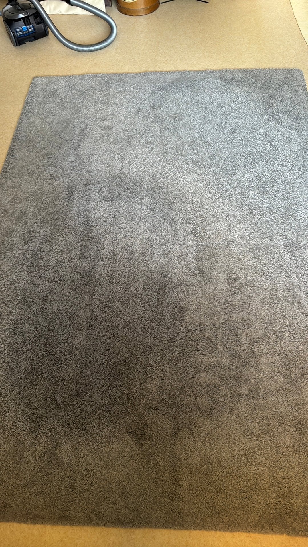 Grijs vloerkleed Ikea, Ophalen, Gebruikt, 150 tot 200 cm, 200 cm of meer