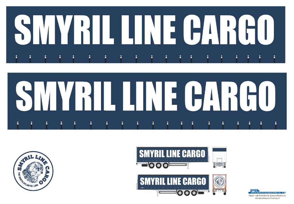 Vrachtauto decal 1:50 Smyril line cargo ( type 2 ), Verzenden, Nieuw, Bus of Vrachtwagen, Overige merken