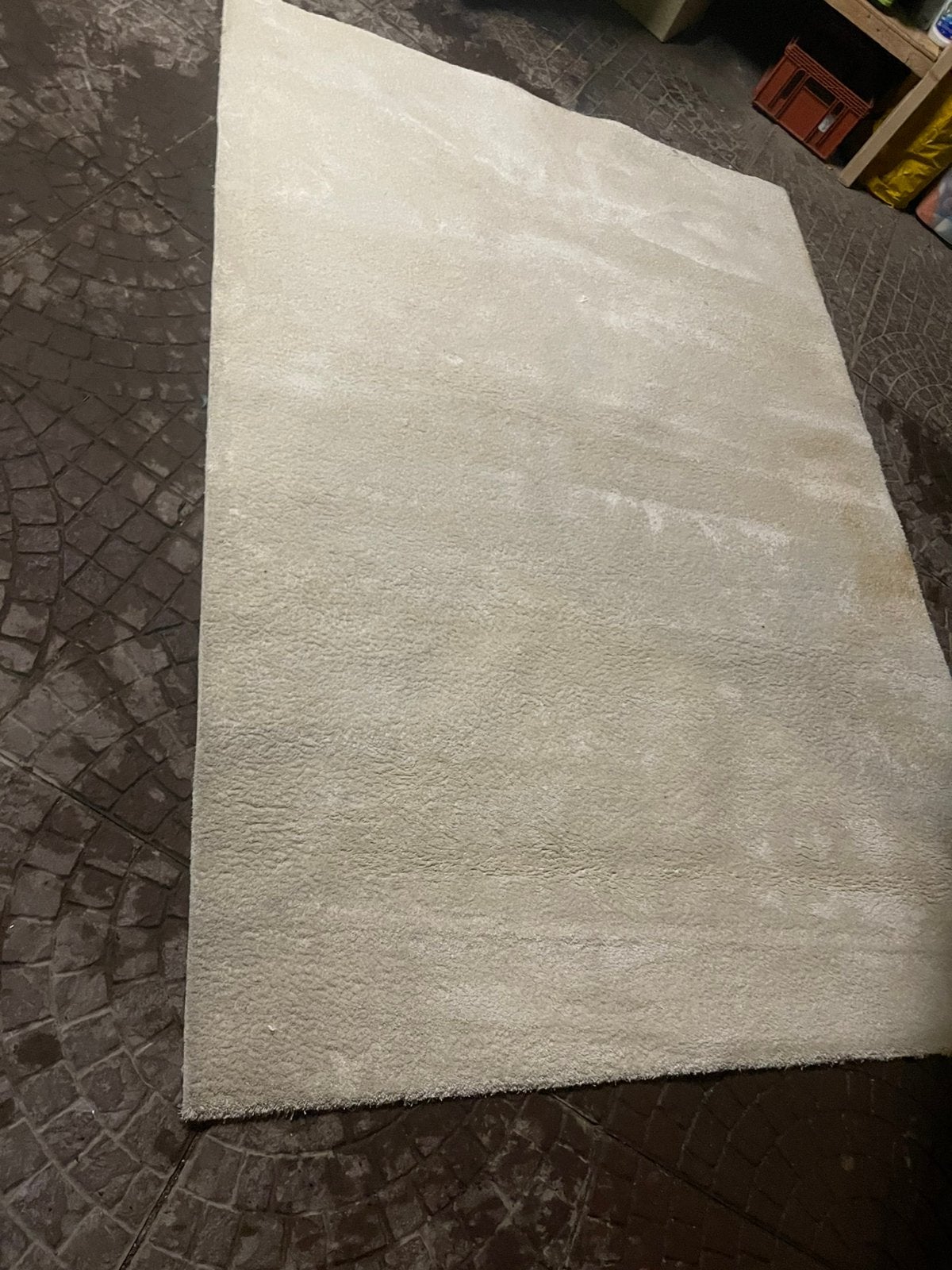 Tapijt witte, Ophalen, Gebruikt