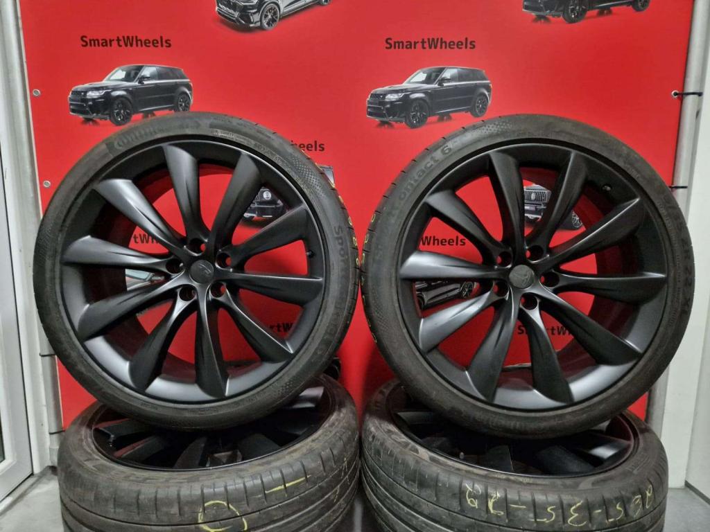 22 inch ORIGINEEL TESLA MODEL X VELGEN EN BANDEN, Auto-onderdelen, Banden en Velgen, Niet ingevuld, Velg(en), 285 mm, Niet ingevuld