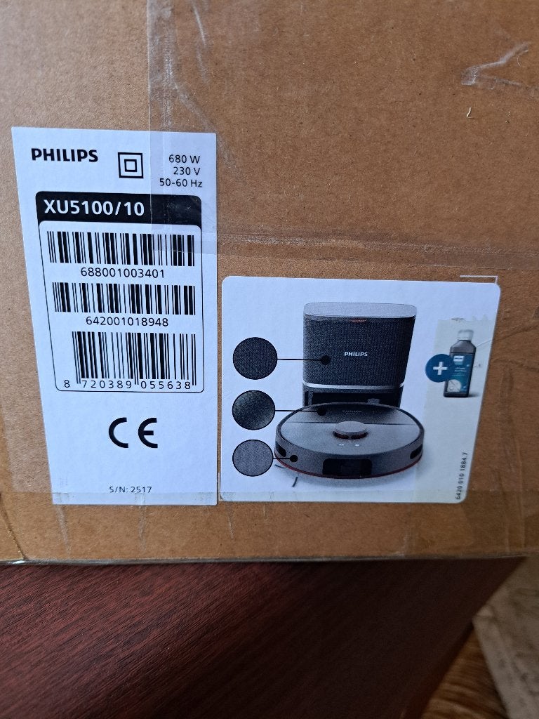 Philips robot stofzuiger met dweilfunctie, Witgoed en Apparatuur, Stofzuigers, Stofzak, Philips, Ophalen of Verzenden, Zo goed als nieuw