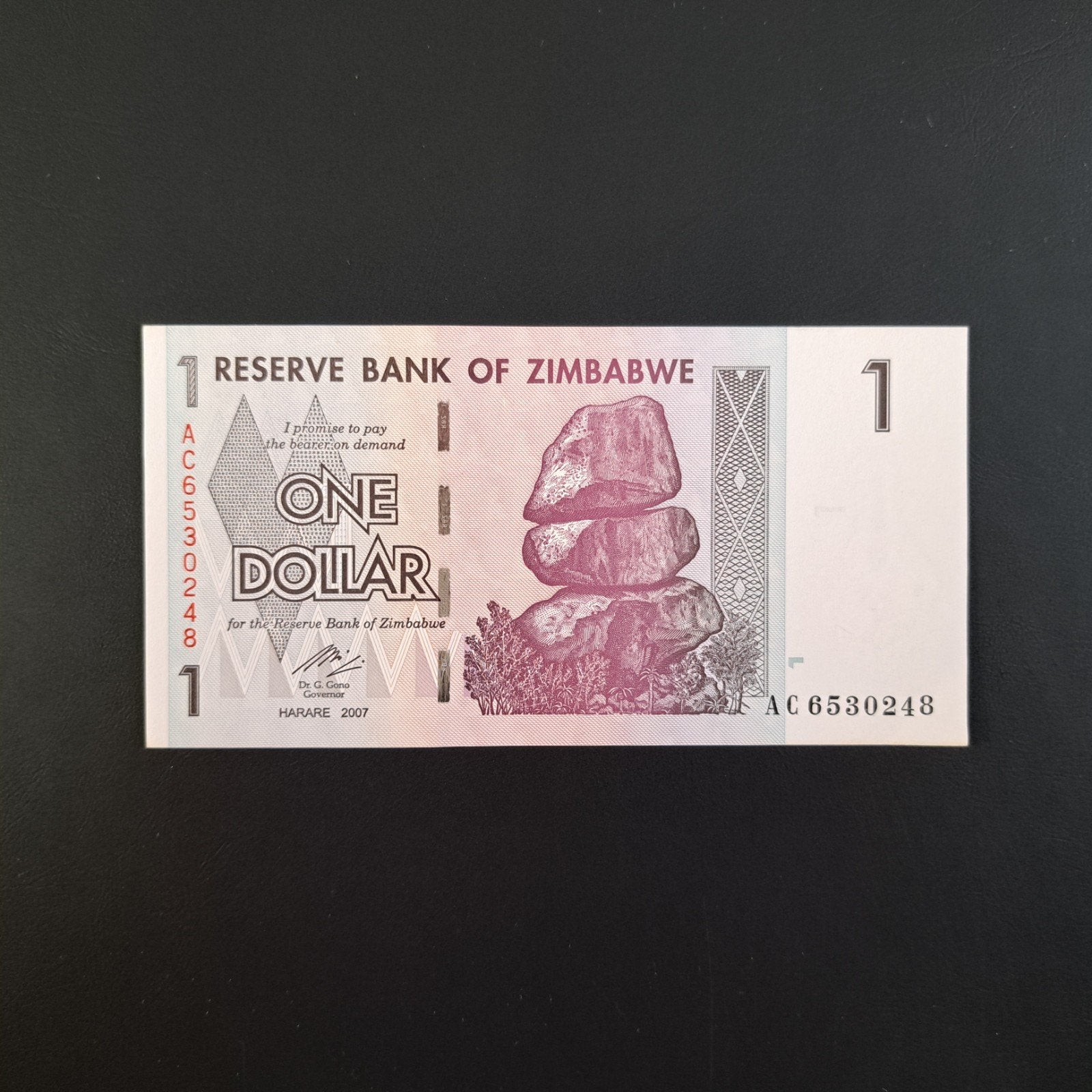 1 dollar Zimbabwe #054, Verzenden, Zimbabwe, Los biljet