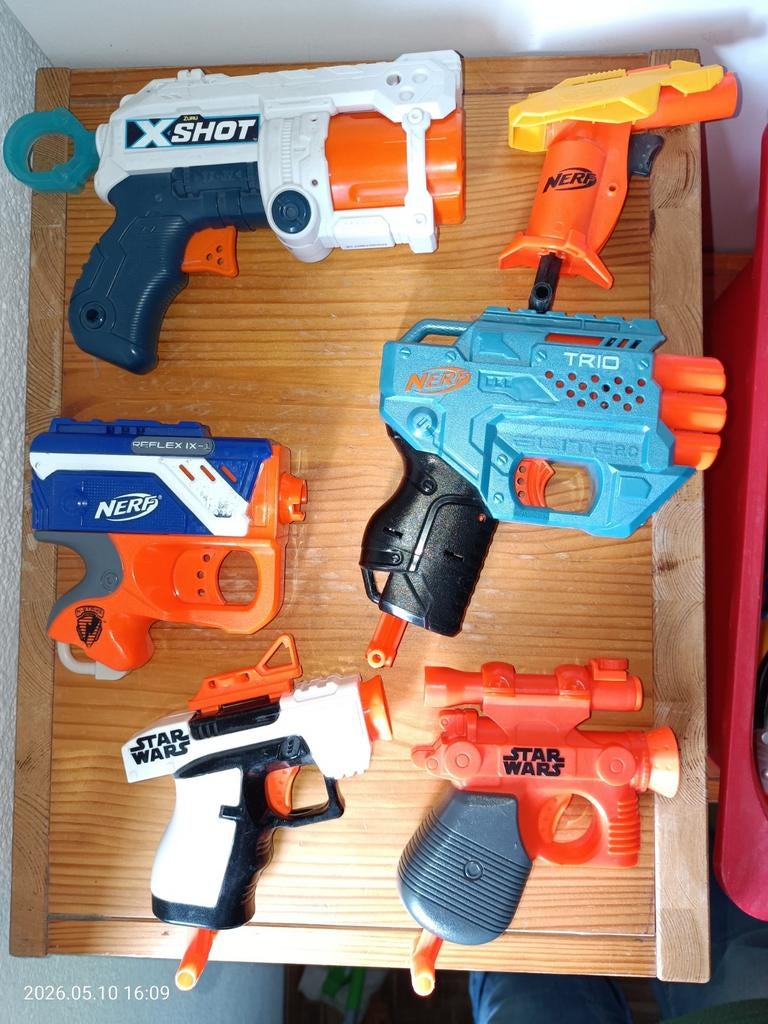 Grote collectie Nerf en X-Shot blasters, Ophalen of Verzenden, Gebruikt