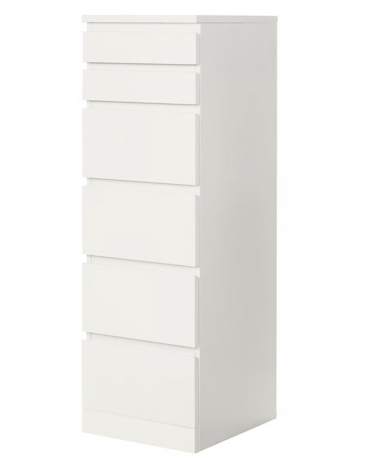 Ikea Malm ladekast, 6 lades, wit, 123x40cm, NIEUW in doos., Ophalen, Minder dan 50 cm, 5 laden of meer, 100 tot 150 cm