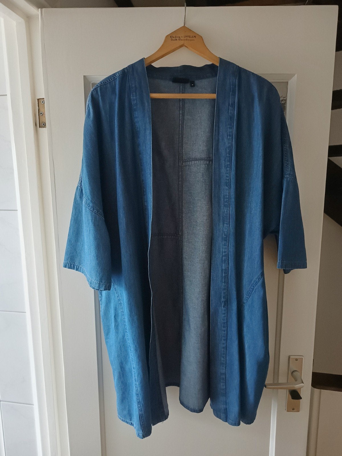Zomers Zizzi denim kimono jasje maat M=46-48, Zizzi, Blauw, Maat 46/48 (XL) of groter, Ophalen of Verzenden