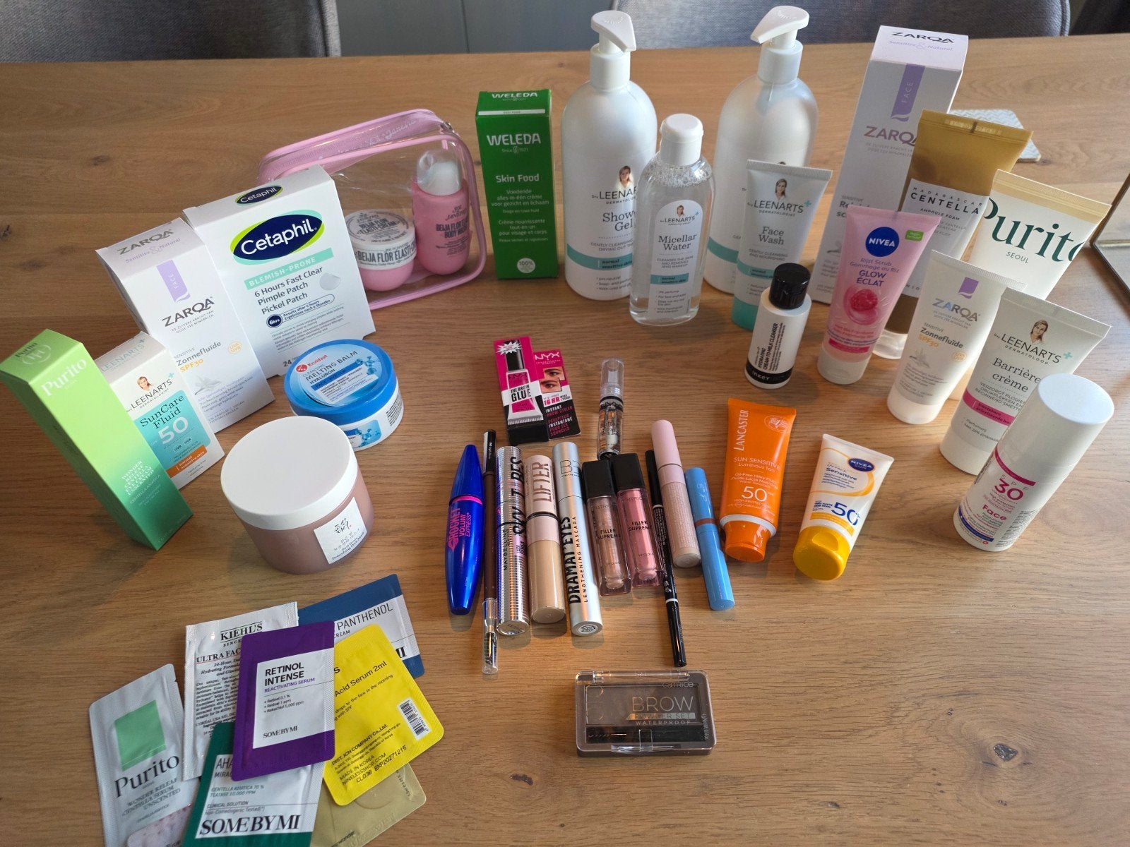 Groot pakket gezichtsverzorging/make-up, Ophalen of Verzenden, Zo goed als nieuw, Gehele gezicht