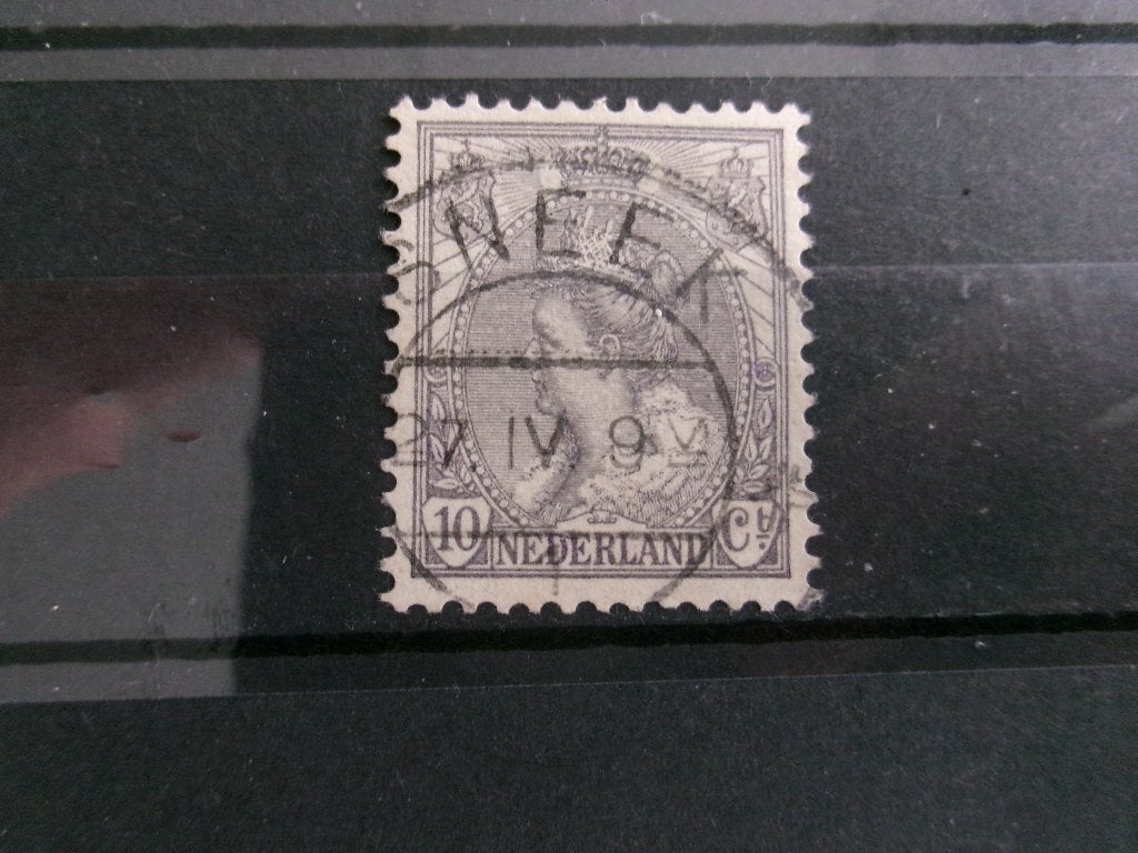 1899 - wilhelmina 10 ct stempel sneek (164a), Postzegels en Munten, Ophalen of Verzenden, Gestempeld
