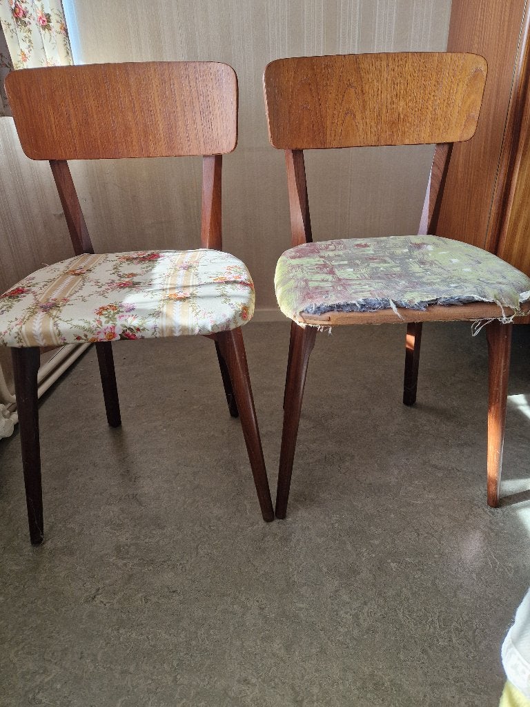 Stoelen set 2 stuks retro, Verzamelen, Retro, Ophalen, Huis en Inrichting