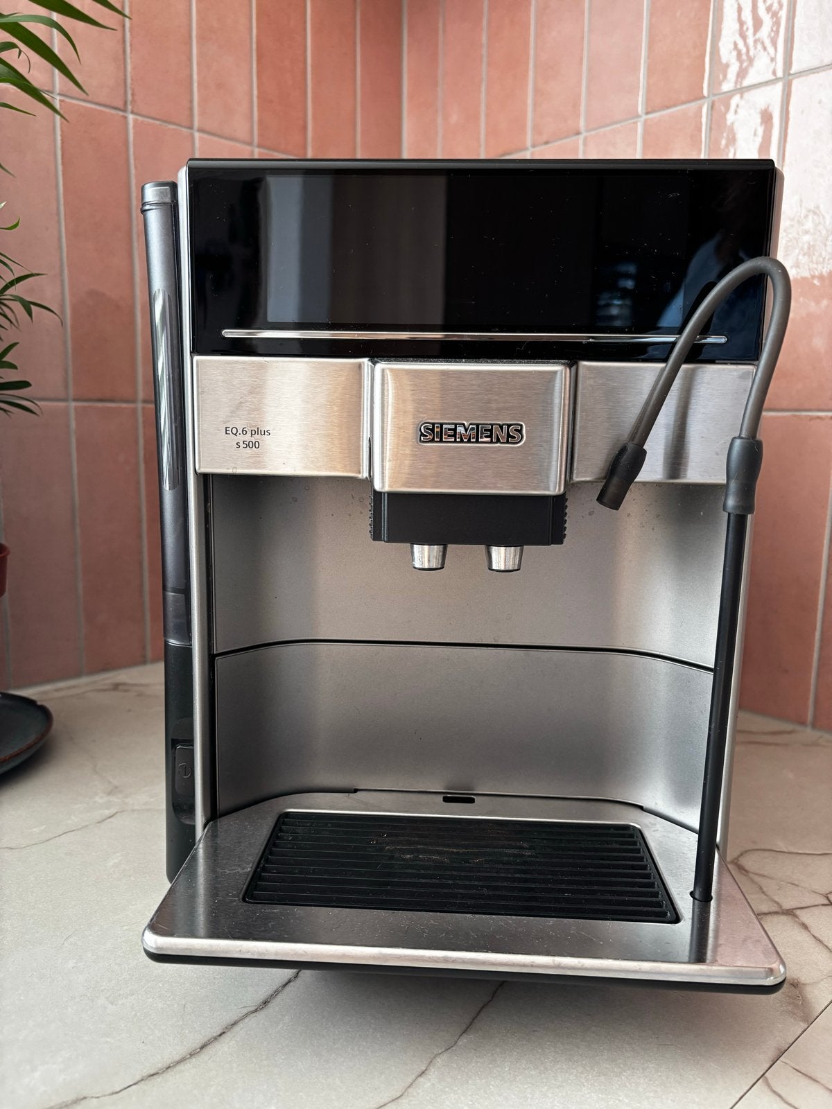 Siemens EQ.6 plus s500 volautomatische espressomachine, Afneembaar waterreservoir, Gebruikt, Koffiemachine, Koffiebonen
