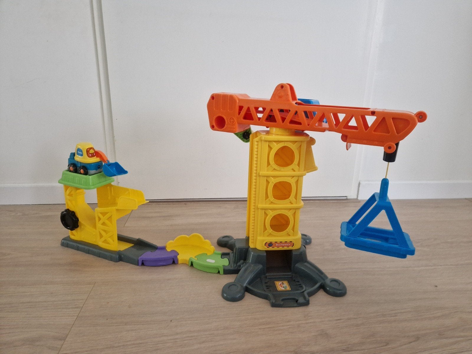 VTech Toet Toet Auto's Bouwplaats met Kraan en Graafmachine, Ophalen of Verzenden, Gebruikt, Jongen of Meisje