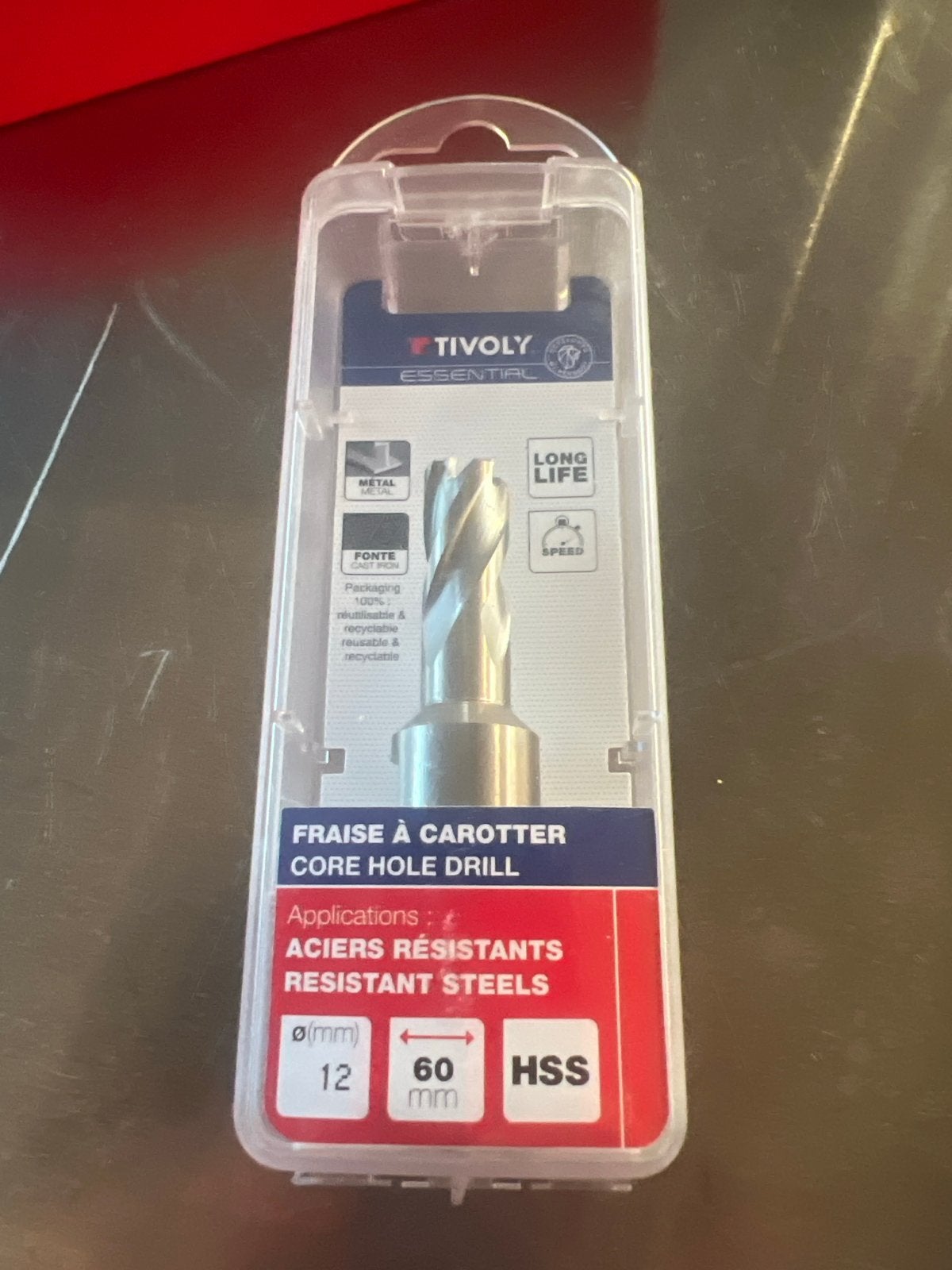 Tivoly Core Hole Drill HSS 12mm - Voor Metaal, Ophalen, Nieuw
