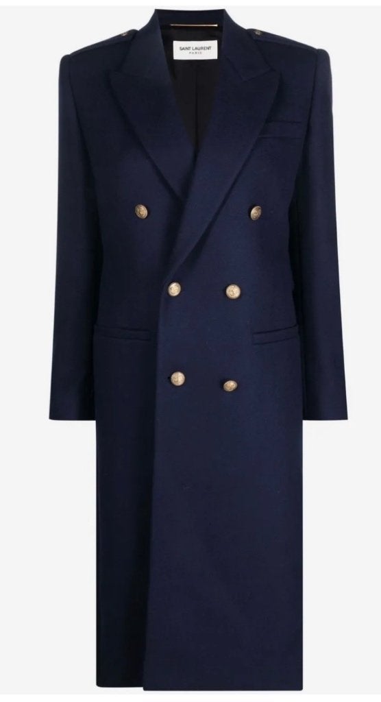 Dames mantel Saint Laurent, Kleding | Dames, Ophalen, Zo goed als nieuw, Maat 34 (XS) of kleiner, Zwart