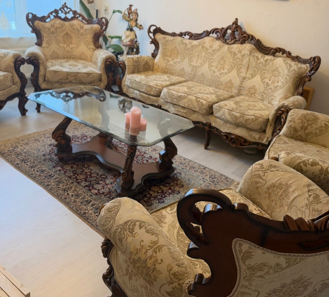 Luxe Barok meubelset – eettafel + zitgroep, Ophalen of Verzenden