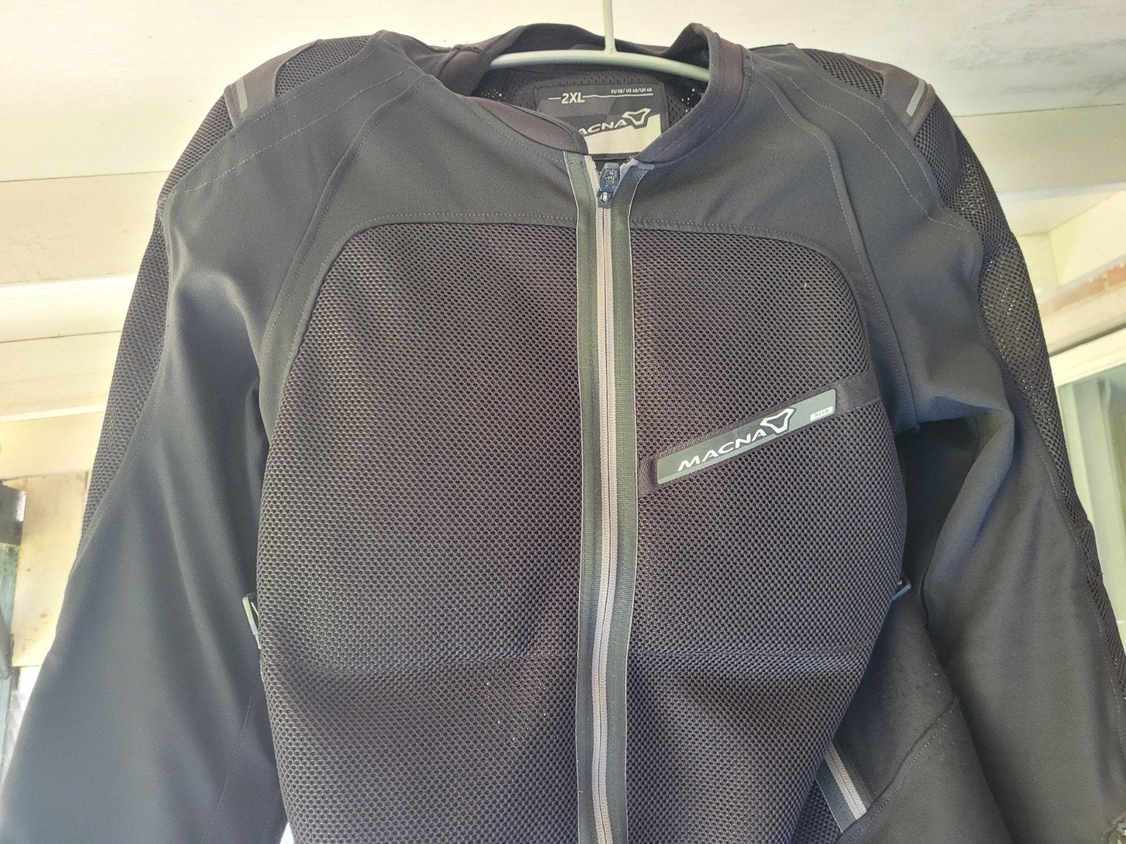 Macna zomer jas met protectie 2xl,56 maat, Motoren, Kleding | Motorkleding, Ophalen of Verzenden, Tweedehands, Jas | textiel